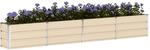 vidaXL Pflanzk&uuml;bel Elfenbein 320 x 40 x 45 cm Stahl, Garten- und...
