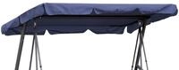 Hollywoodschaukel Dachbezug 200 x 145 cm Blau Wasserdicht | Universal Ersatzdach
