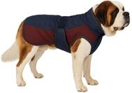 Flamingo Hundemantel Winter &ndash; Eisberg Dunkelblau & Bordeaux &ndash; 80cm &ndash; Polyester