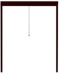 APANA Fliegengitter Rollo Fenster bis 190x200 cm &ndash; braun &ndash; ausziehbarer