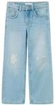 NAME IT M&auml;dchen Nkfrose Hw Wide 1411-te Noos Jeanshose, Light Blue Denim, 128 EU