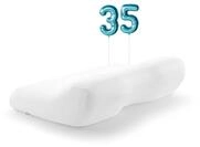 TEMPUR ErgoPlus MDV Kopfkissen, L (54 x 32 x 12.5/7 cm), Wei&szlig;