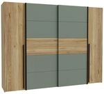 Forte Narago Kleiderschrank 270, 4-t&uuml;riger Dreh-Schwebet&uuml;renschrank mit