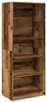 vidaXL Kleiderschrank Altholz-Optik 80x50x200 cm Holzwerkstoff