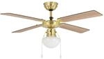 EGLO Deckenventilator Fortaleza, 4 Fl&uuml;gel Ventilator mit Zugkette, Beleuchtung...