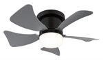 LED Ventilator Deckenventilator Fernbedienung Tageslichtlampe L&uuml;fter grau...