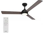 Philips Civx Deckenventilator mit LED-Beleuchtung, 3 Fl&uuml;gel, 132 cm Durchmesser,