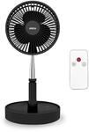 Jocca Standventilator Akku 7200mAh, H&ouml;henverstellbar 36-98 cm, Fernbedienung, 3