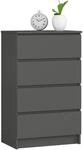 AKORD | Schubladenkommode | Nachttisch | Komodenschrank | Ideal f&uuml;r kleine