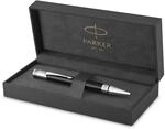 Parker Duofold Classic Kugelschreiber in Black mit palladium-beschichteten Zierteilen