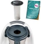 mixcover Edelstahl Teesieb Teefilter mit Ebook Rezeptheft kompatibel mit Vorwerk