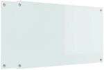 vidaXL K&uuml;chenr&uuml;ckwand 2 pcs Wei&szlig; 100 x 60 cm Geh&auml;rtetes Glas, Stylisches