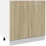 vidaXL Unterschrank Lyon Sonoma-Eiche 80x46x81,5 cm Holzwerkstoff