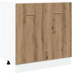 vidaXL Sp&uuml;lenunterschrank Lyon Artisan-Eiche 80x46x81,5 cm Holzwerkstoff