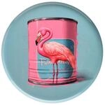 Gift Company Love Trays, Dekotablett, M, Motiv: Flamingo, rund, blau, 22,8x1x22,8cm