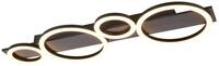 Reality Leuchten LED Deckenleuchte Lumos R64821109, Metall MDF Aluminiumfarbig,