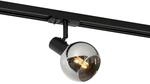 Qazqa Modern Schienenleuchte f&uuml;r Schienensystem - Iconic - Schwarz, Rund, 10cm,