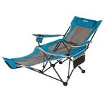 Aktive 63001 &ndash; Klappbare Campingliege | Loungesessel mit Kissen und Untersetzer 