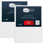 Keilrahmen Leinwand zum Bemalen 70x100 cm &ndash; Artina FSC&reg; 2er Set bespannte