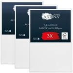 Keilrahmen Leinwand zum Bemalen 40x60 cm &ndash; Artina FSC&reg; 3er Set bespannte