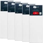 Artina FSC&reg; 5er Set Keilrahmen Leinwand zum Bemalen 50x150 cm &ndash; bespannte