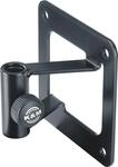 K&M 23856 Wandhalter f&uuml;r Mikrofonarme Schwarz aus Stahl mit Bolzenaufnahme und