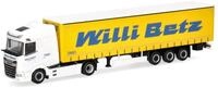 Herpa 320290 DAF XG facelift Gardinenplanen-Sattelzug Willi Betz
