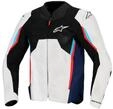 Alpinestars AST V3 Air perforierte Motorrad Textiljacke, grau/blau/rot, XL
