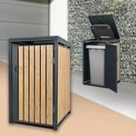 ML-Design M&uuml;lltonnenbox 1er f&uuml;r 1 Tonne 240L 68x80x116,3 cm