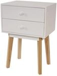 Mendler Kommode Malm&ouml; T271, Beistelltisch Nachttisch Schrank, Retro-Design