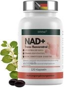 EXVital&reg; NAD+, 1000mg NAD+ & 600mg Trans-Resveratrol pro Tag- 120 vegane Softgels -