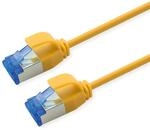 ROLINE Patchkabel Cat.6A (Class EA) S/FTP (PiMF), LSOH, PoE, gelb, 2 m