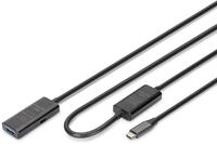 DIGITUS Aktives USB 3.2 Gen1 Verl&auml;ngerungskabel &ndash; 10 m &ndash; 5 Gbit/s