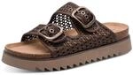 Tamaris Damen Fu&szlig;bett Pantolette mit Trichterabsatz, braun, 37 EU