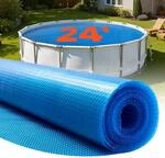 VEVOR Pool Solarabdeckplane rund &phi;7315 mm, Solarfolie, 0,4 mm-Pool-Solardecke mit