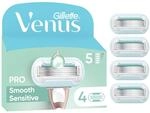 Gillette Venus Pro Smooth Sensitive Rasierklingen Damen, 4 Original Ersatzklingen