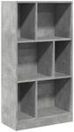 vidaXL B&uuml;cherregal, Standregal 6 F&auml;cher, B&uuml;cherschrank Aktenregal f&uuml;r...