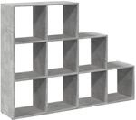 vidaXL Raumteiler B&uuml;cherregal 3 Stufen, Standregal Treppenregal f&uuml;r Wohnzimmer