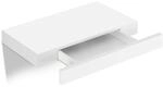 WOLTU Wandregal mit Schublade, Schweberegal Wei&szlig;, Regalbrett aus MDF, Wandboard f&uuml;r