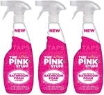 The Pink Stuff The Miracle Badezimmer-Schaumreiniger, 750 ml, 3 St&uuml;ck