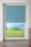 K-Home&reg; Thermo Springrollo/Mittelzugrollo mit modernen Struktur Stoff JADEGR&Uuml;N B95