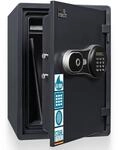 Profirst FireGuard 40 Feuerschutztresor Stahl 60 min&uuml;tiger Feuerschutz Schwarz