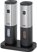 cilio Elektrische Pfefferm&uuml;hle und Salzm&uuml;hle TIVOLI | M&uuml;hlenset Edelstahl,