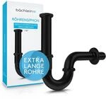 B&auml;chlein Premium Universal Siphon f&uuml;rs Waschbecken (Standard 200mm SCHWARZ) -