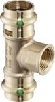 Viega T-St&uuml;ck Sanpress 2217.2 RG SC-Contur mit IG 12 x 1/2 Zoll x 12 mm, 290986