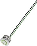 TRU COMPONENTS 649962 PS223P10Y01G24T Piezotaster Gr&uuml;n (&Oslash;) 28 mm 1 St.