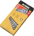 Ironside 112110 Ring-Maulschl&uuml;ssel Set 8tlg aus Chrom-Vanadium Gr.