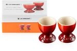 Le Creuset Steinzeug Eierbecher mit Stand-Fu&szlig;, 2er Set, 9 g, 5.3 x 5.3 x 5.9 cm,
