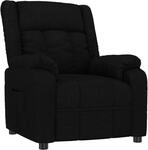 vidaXL Relaxsessel Schwarz Stoff