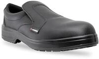Lendeo Base Black S2 schwarz flach Sicherheitsschuhe Arbeitsschuhe Pflege Kochschuhe,